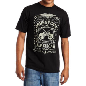 ZION ROOTSWEAR Black Johnny Cash Party Festival Concert Graphic Tee | Men’s 📐M